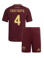 AS Roma Bryan Cristante #4 Replika Hemmakläder Barn 2024-25 Kortärmad (+ byxor)